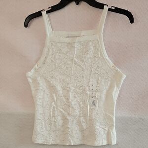 Elegant White Lace Women's Top